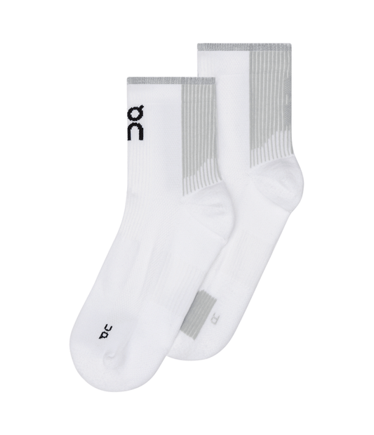 Calcetín On Running Unisex Performance Run Mid Blanco | Glacier